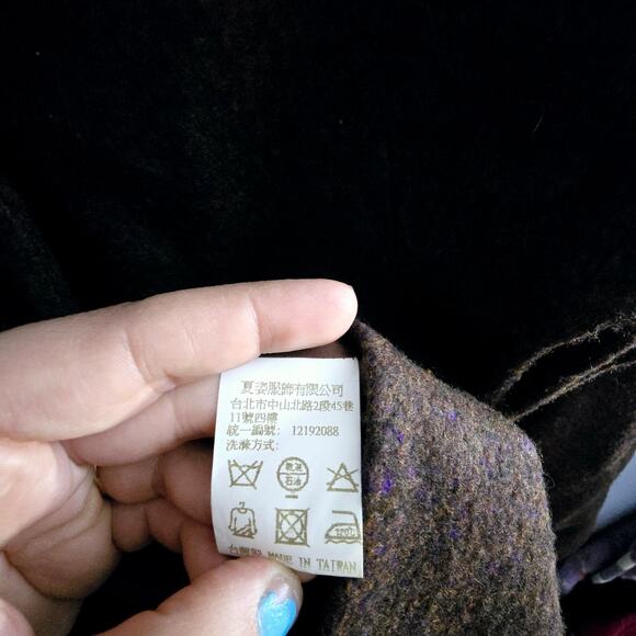 Shiatzy Chen Wool Blend Brown Jacket Size F 36 (US size 6)– Minimalist, Designer - Picture 11 of 14